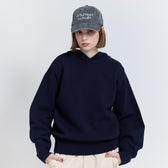 Clear Cotton Knit Hoodie