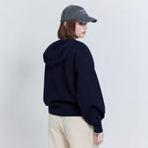 Clear Cotton Knit Hoodie
