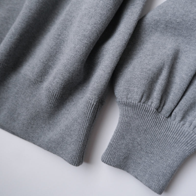 Clear Cotton Knit Hoodie