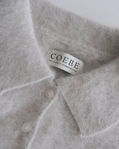 collab Fox Woolボロカーディガン