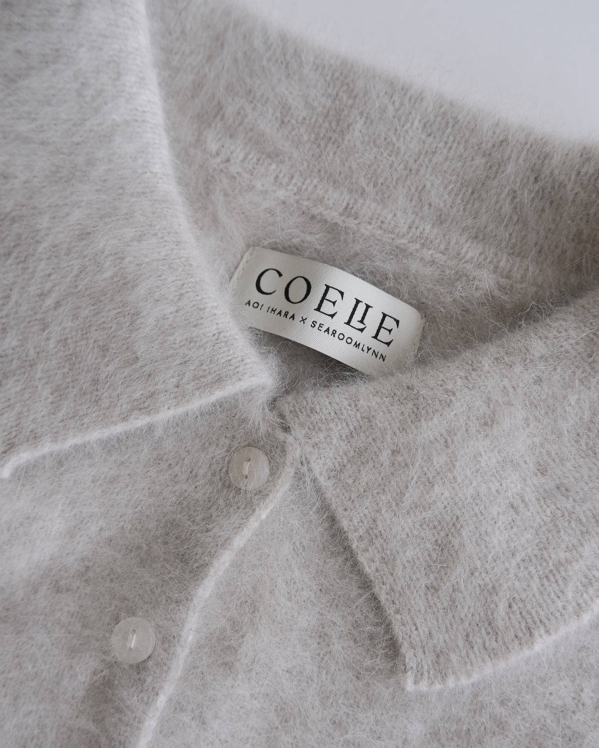 collab Fox Woolボロカーディガン