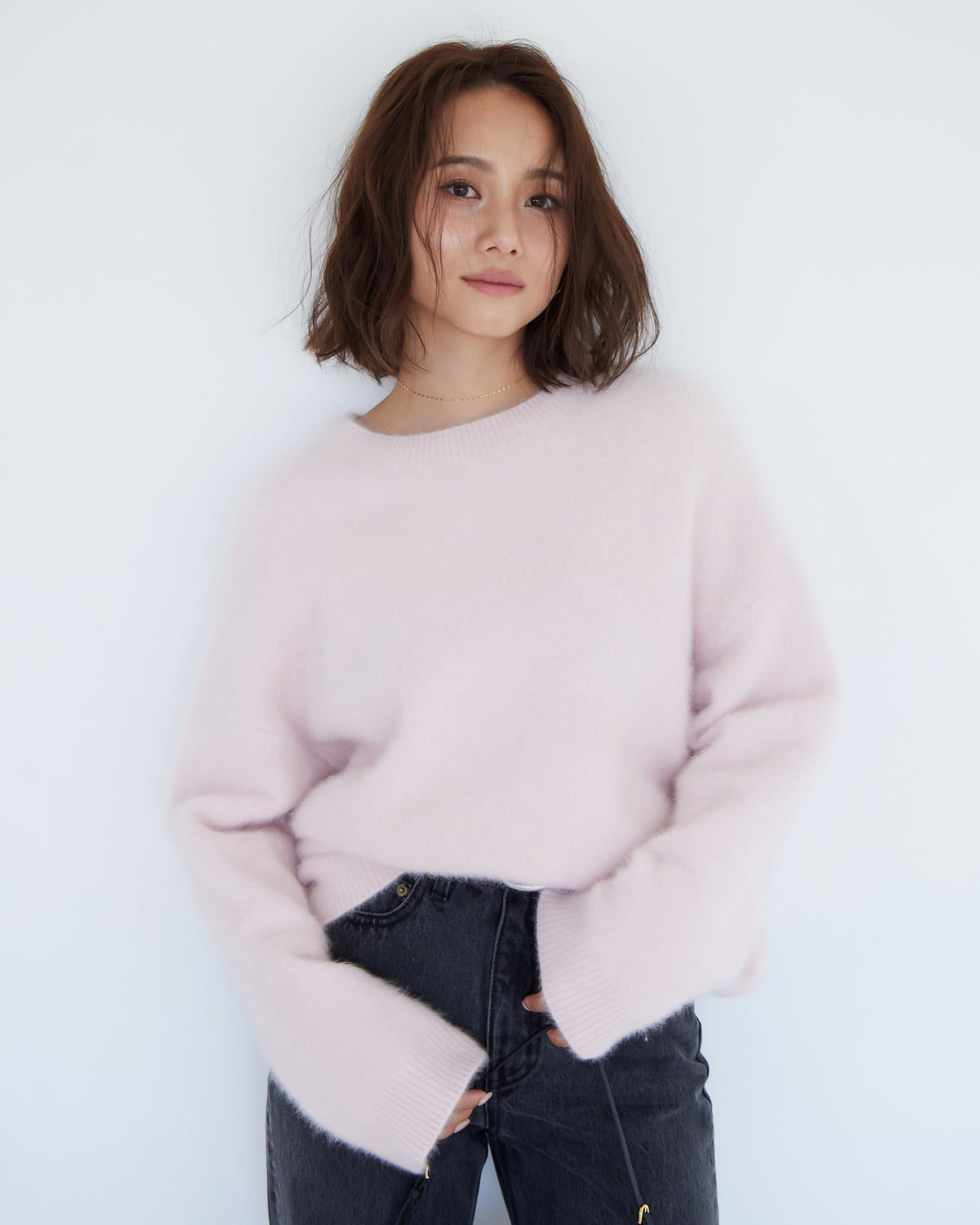collab Fox Cashmereニットプルオーバー