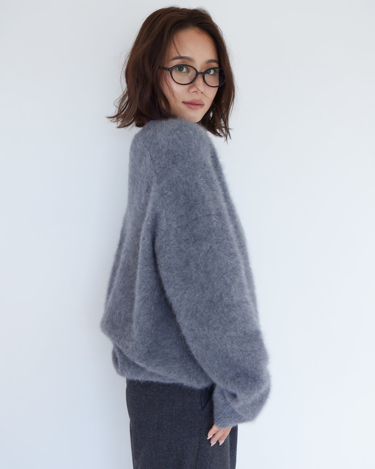 collab Fox Cashmereニットプルオーバー