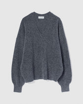 collab Basic Vネックニットトップス