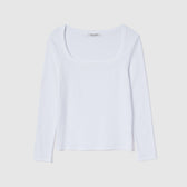 Supima Cotton U-Neck Long Sleeve