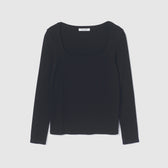 Supima Cotton U-Neck Long Sleeve