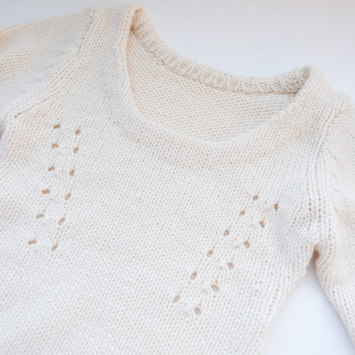 Roving yarn Knitチュニックトップス