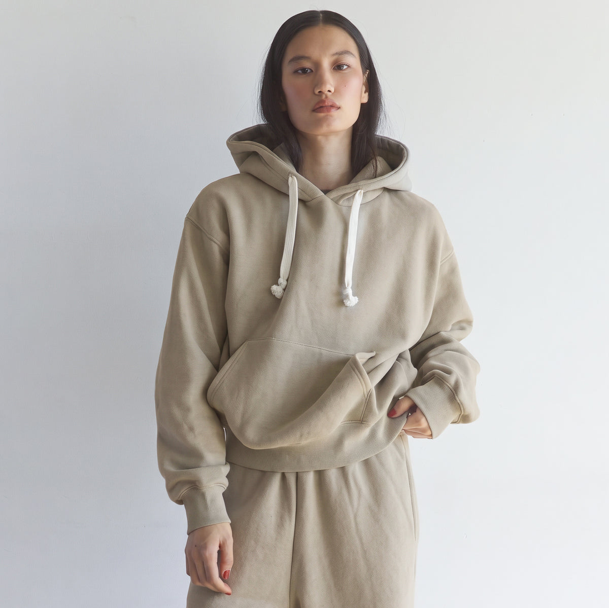 Volume Sweat Short Hoodie Pullover