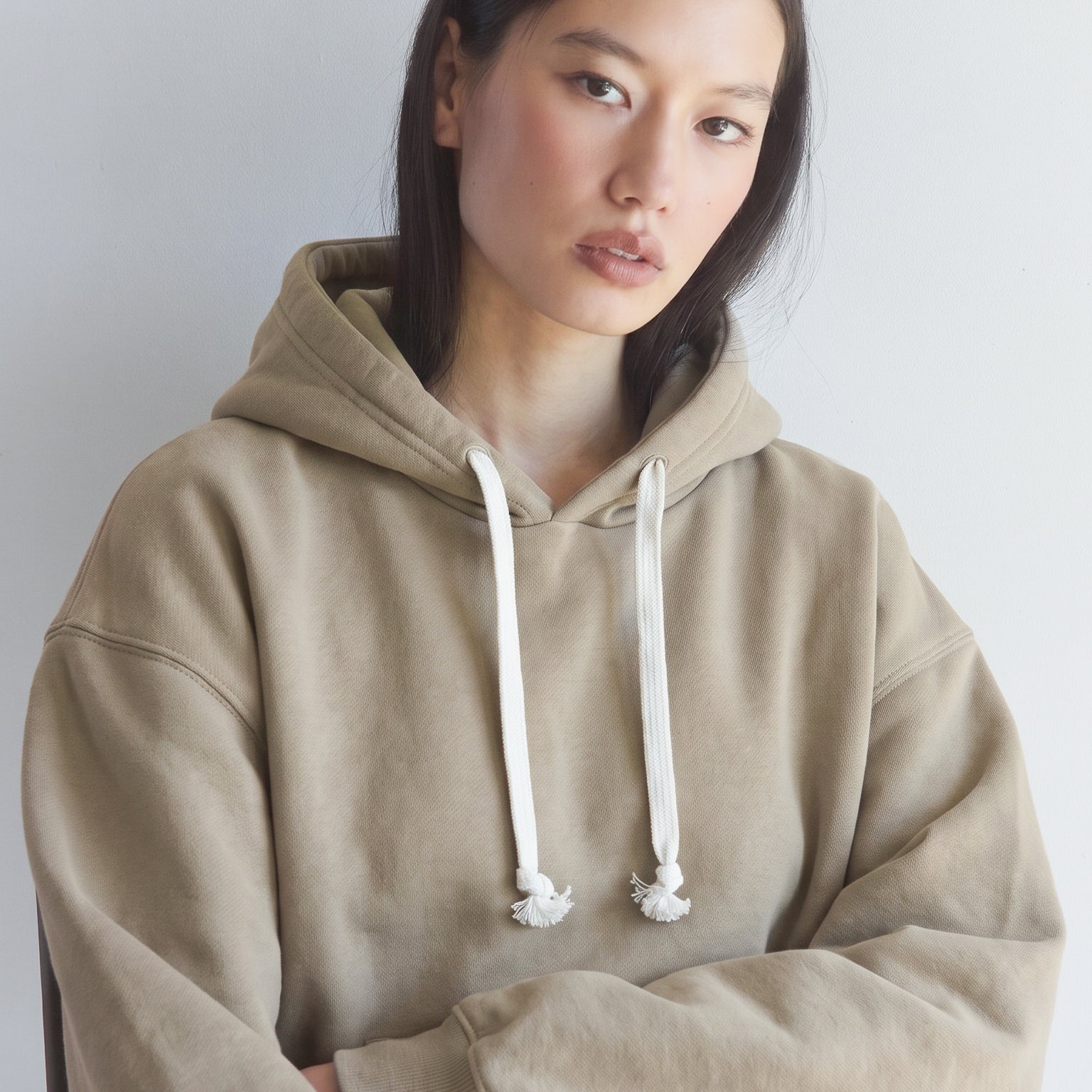 Volume Sweat Short Hoodie Pullover