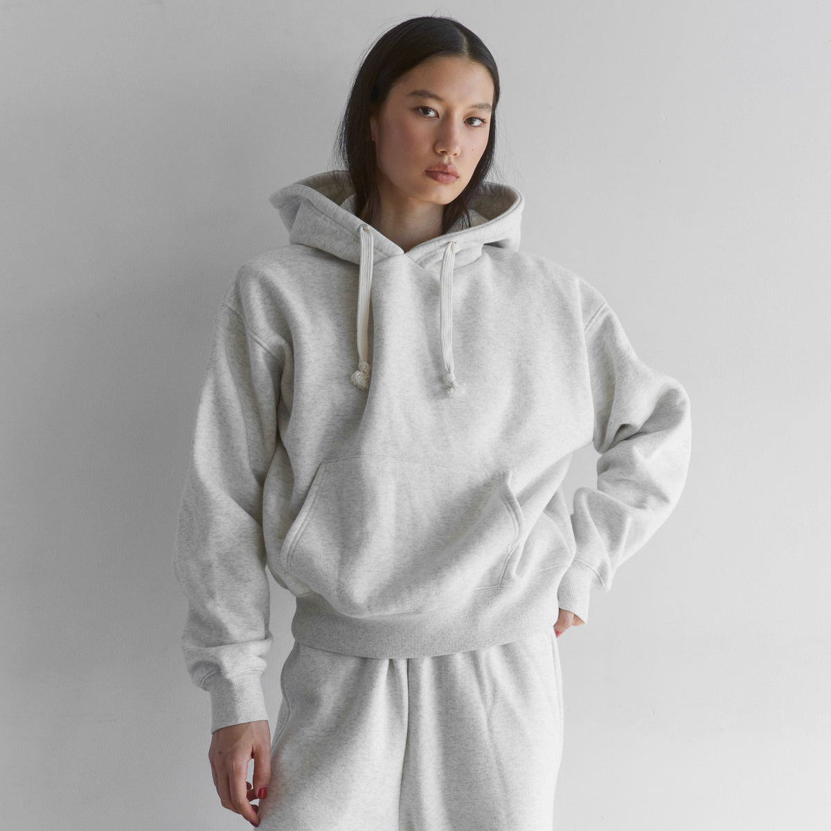 Volume Sweat Short Hoodie Pullover