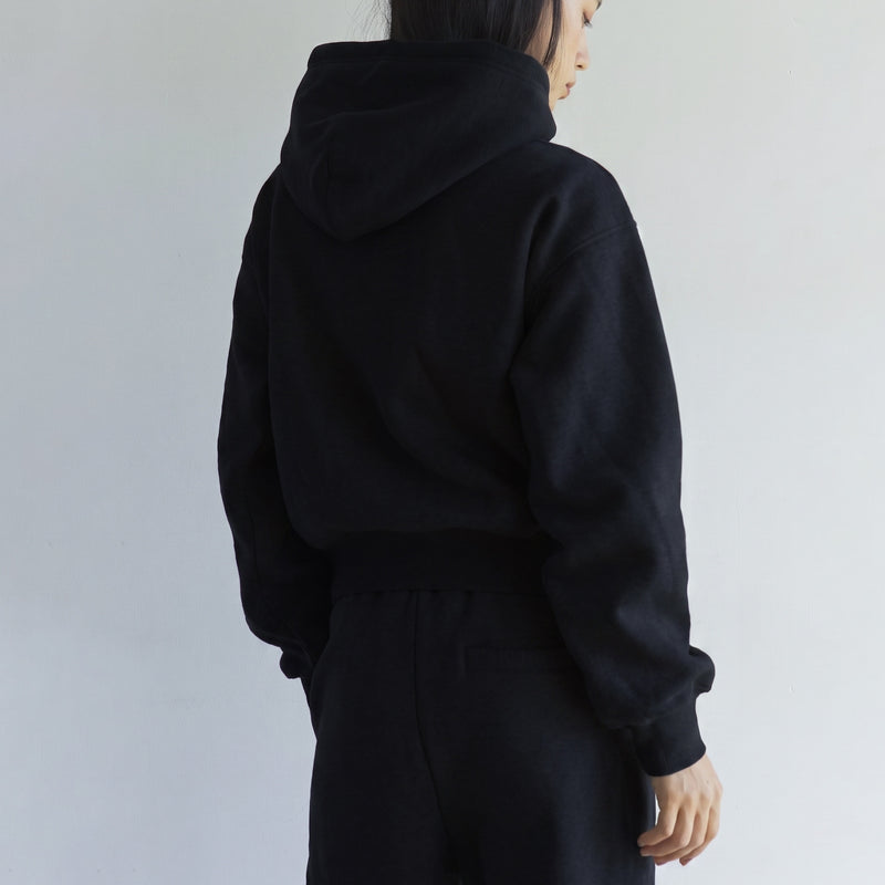 Volume Sweat Short Hoodie Pullover