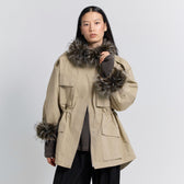 Fur collarドロストフィールドジャケット