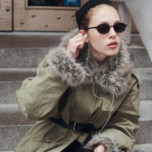 Fur collarドロストフィールドジャケット
