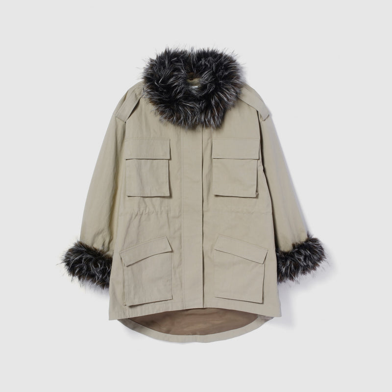 Fur collarドロストフィールドジャケット