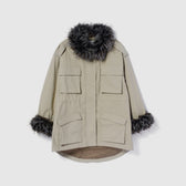 Fur collarドロストフィールドジャケット