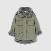 Fur collarドロストフィールドジャケット