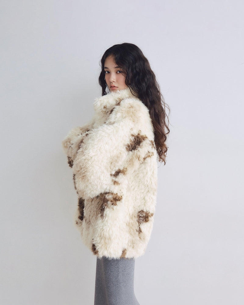 Poodleファーリバーシブルコート