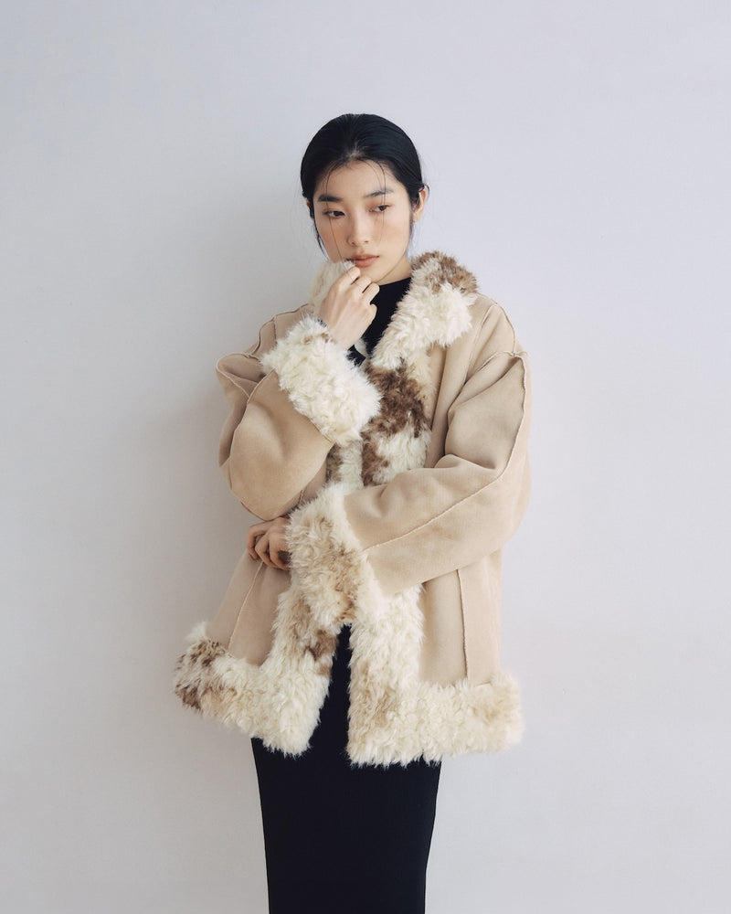 Poodleファーリバーシブルコート
