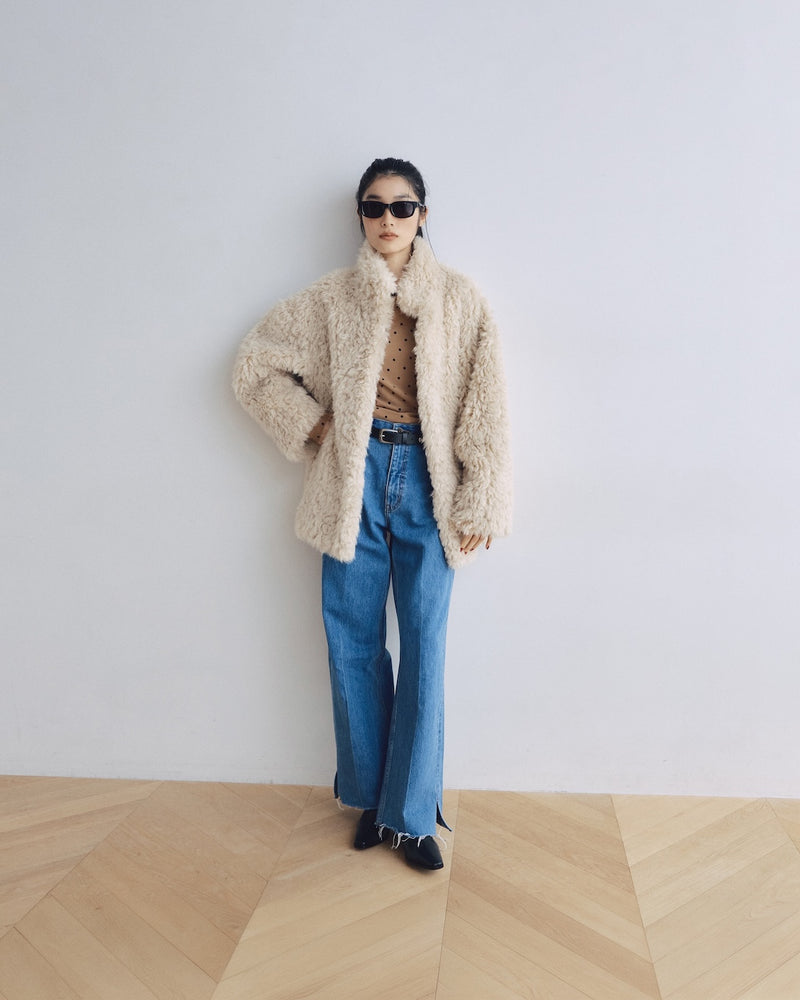 Poodleファーリバーシブルコート