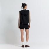 セーラーHoodieクロップドデニムベスト