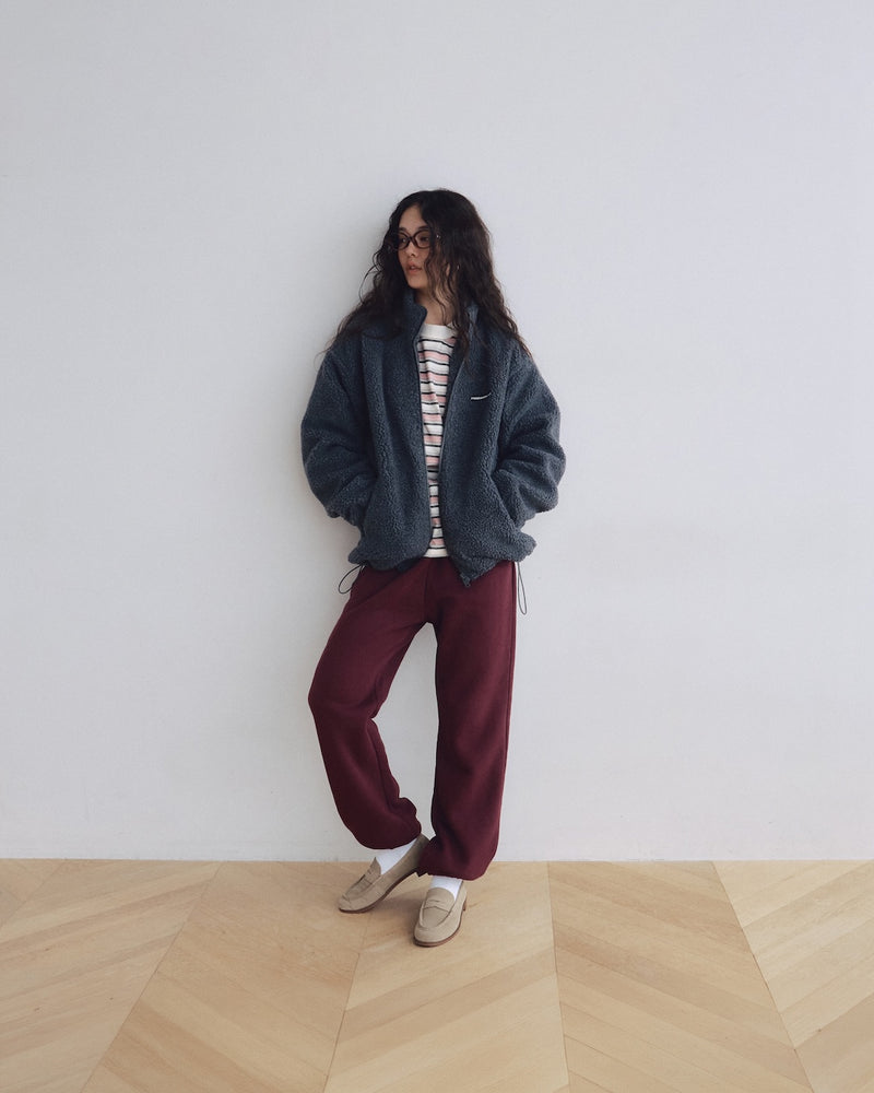 Sherpa Fleece Zip-up Blouson