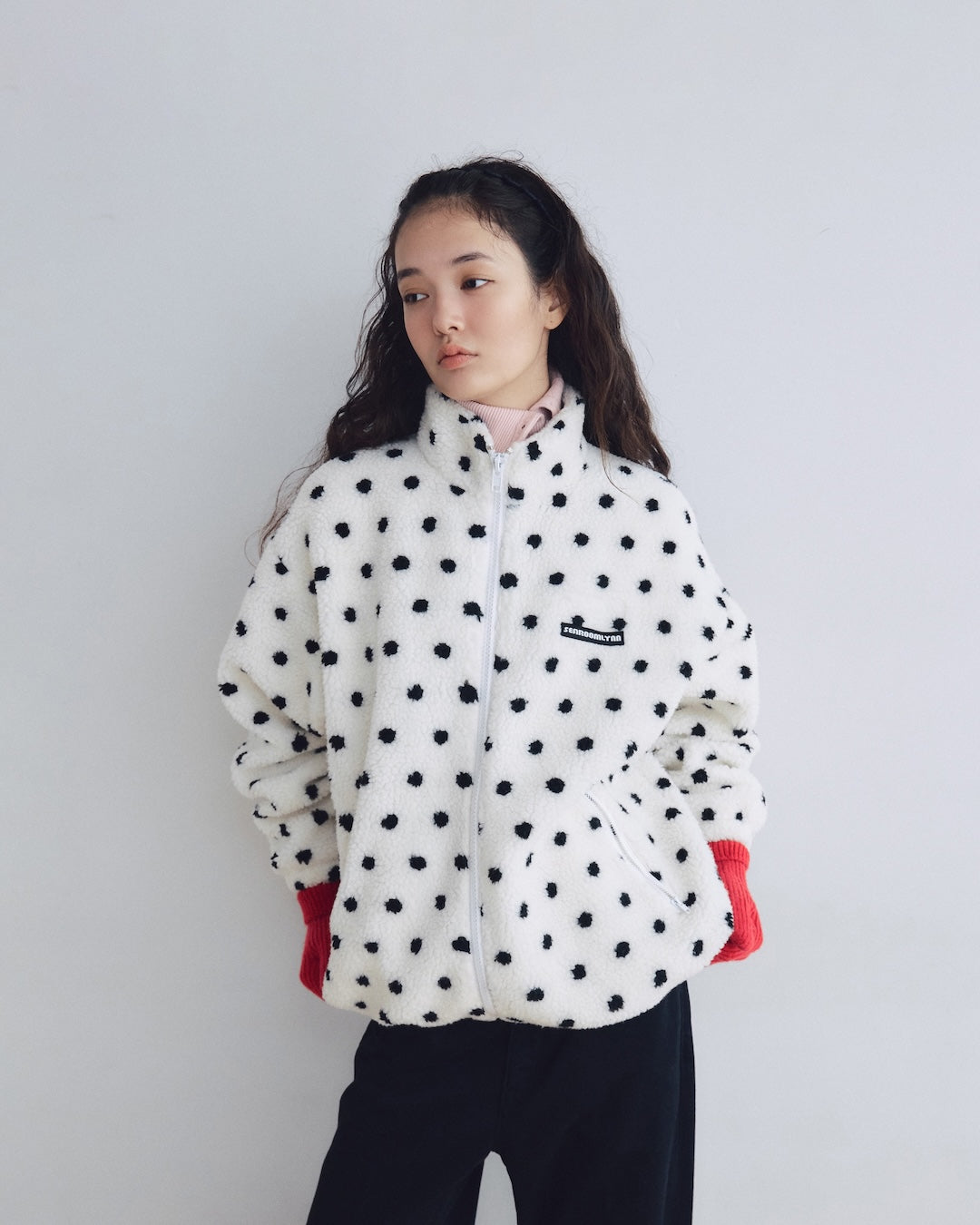 Sherpa Fleece Zip-up Blouson