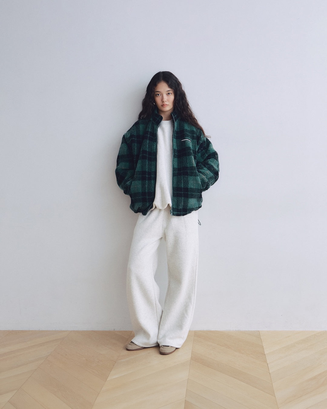 Sherpa Fleece Zip-up Blouson