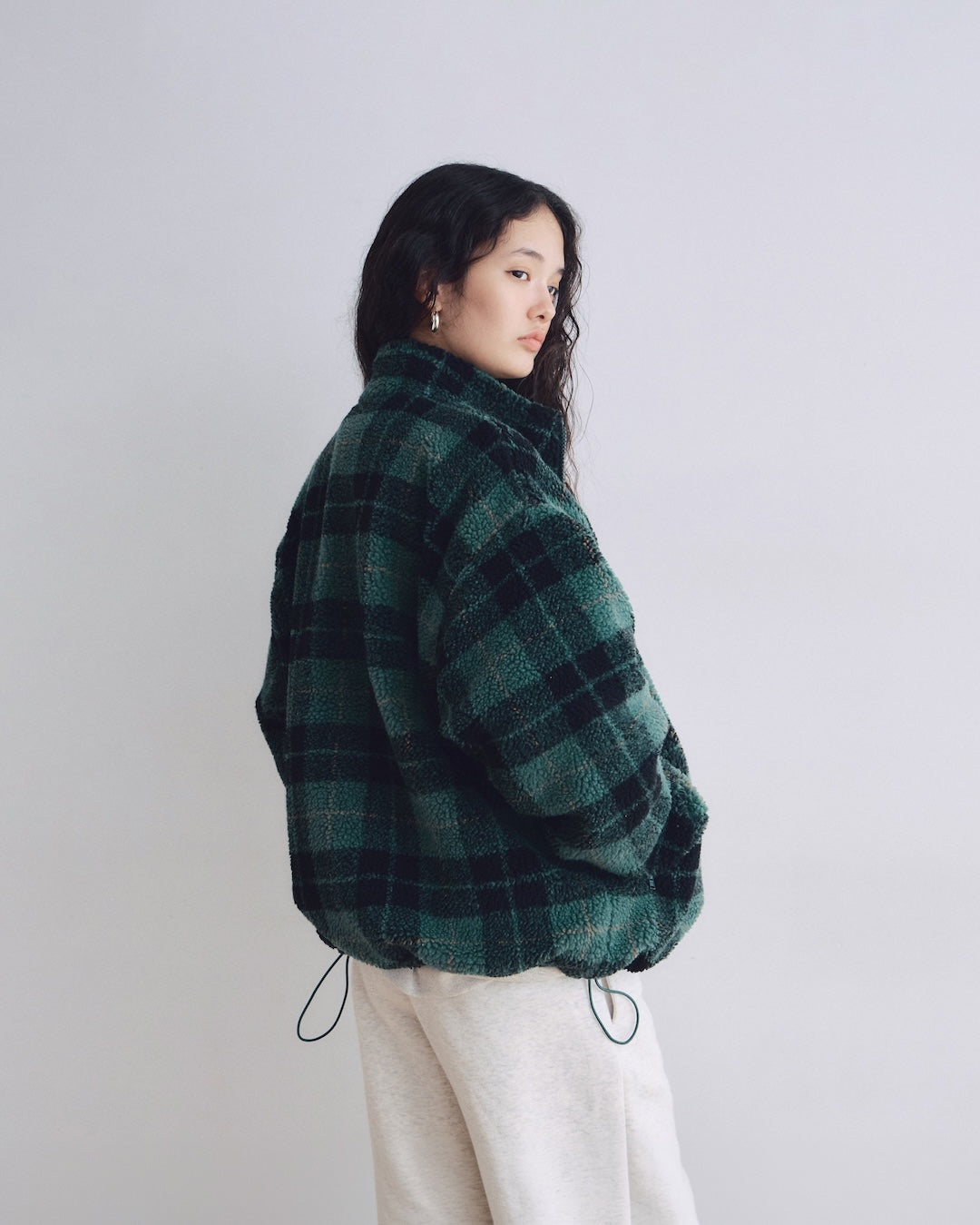 Sherpa Fleece Zip-up Blouson