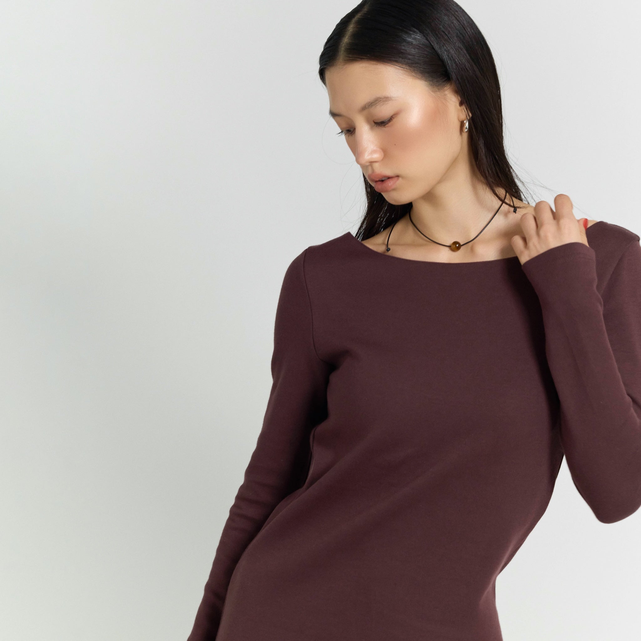Back open Fitパッドカットワンピース