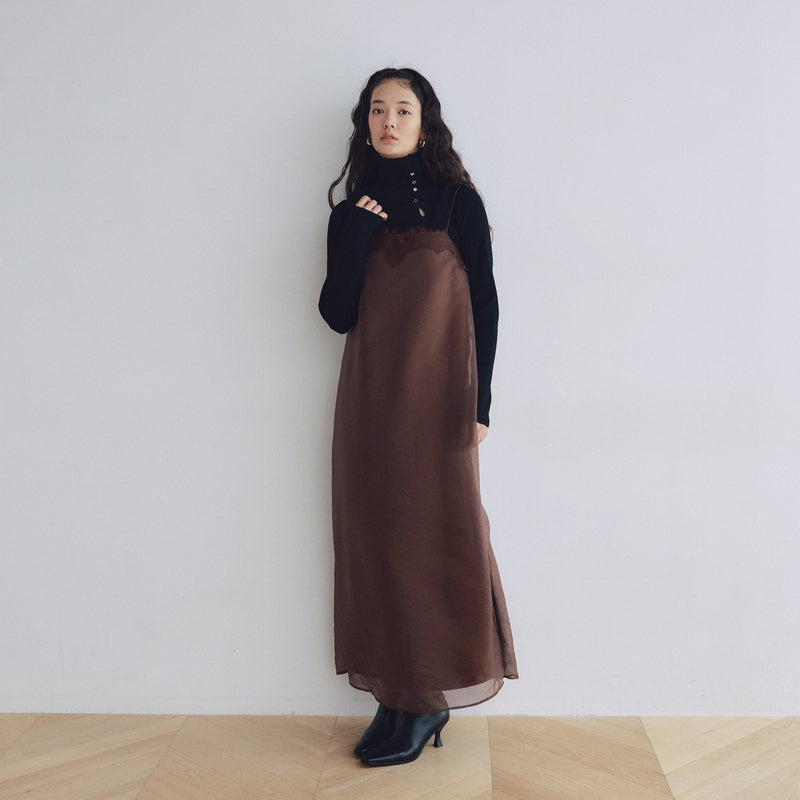 パッドinオーガンジーLayeredドレス