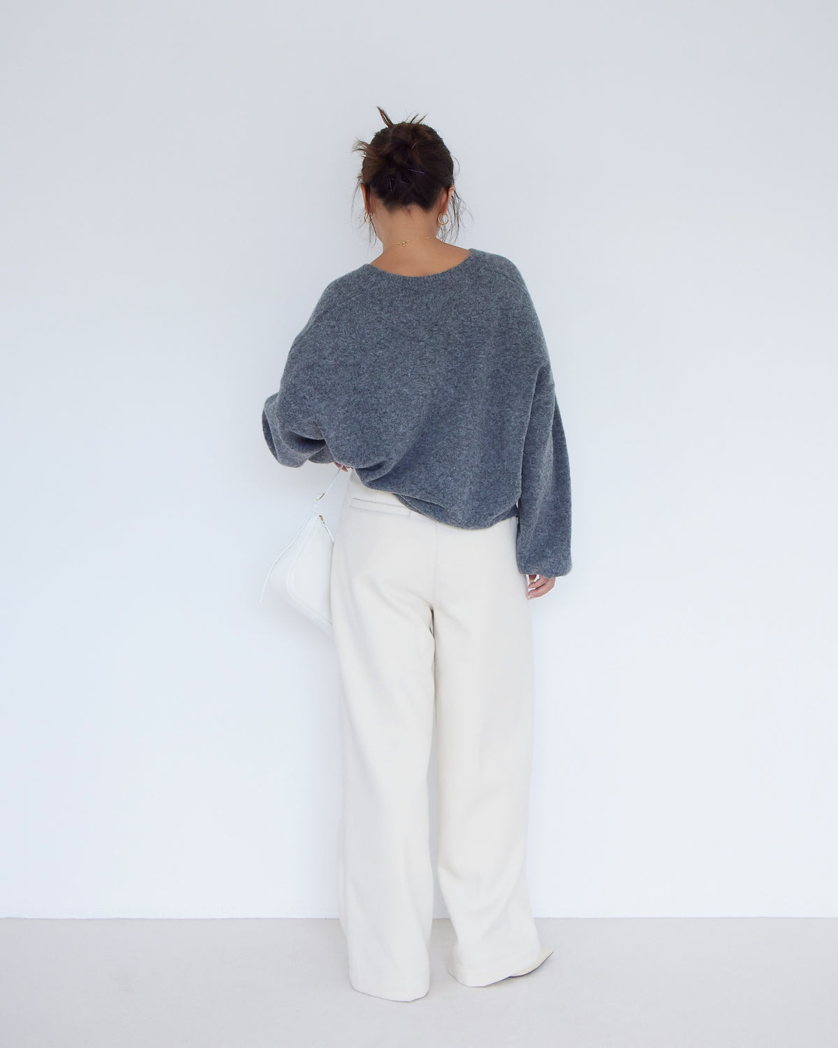 collab BrushedサージTuckスラックス