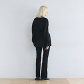 Velour Cord Lace Flare Pants