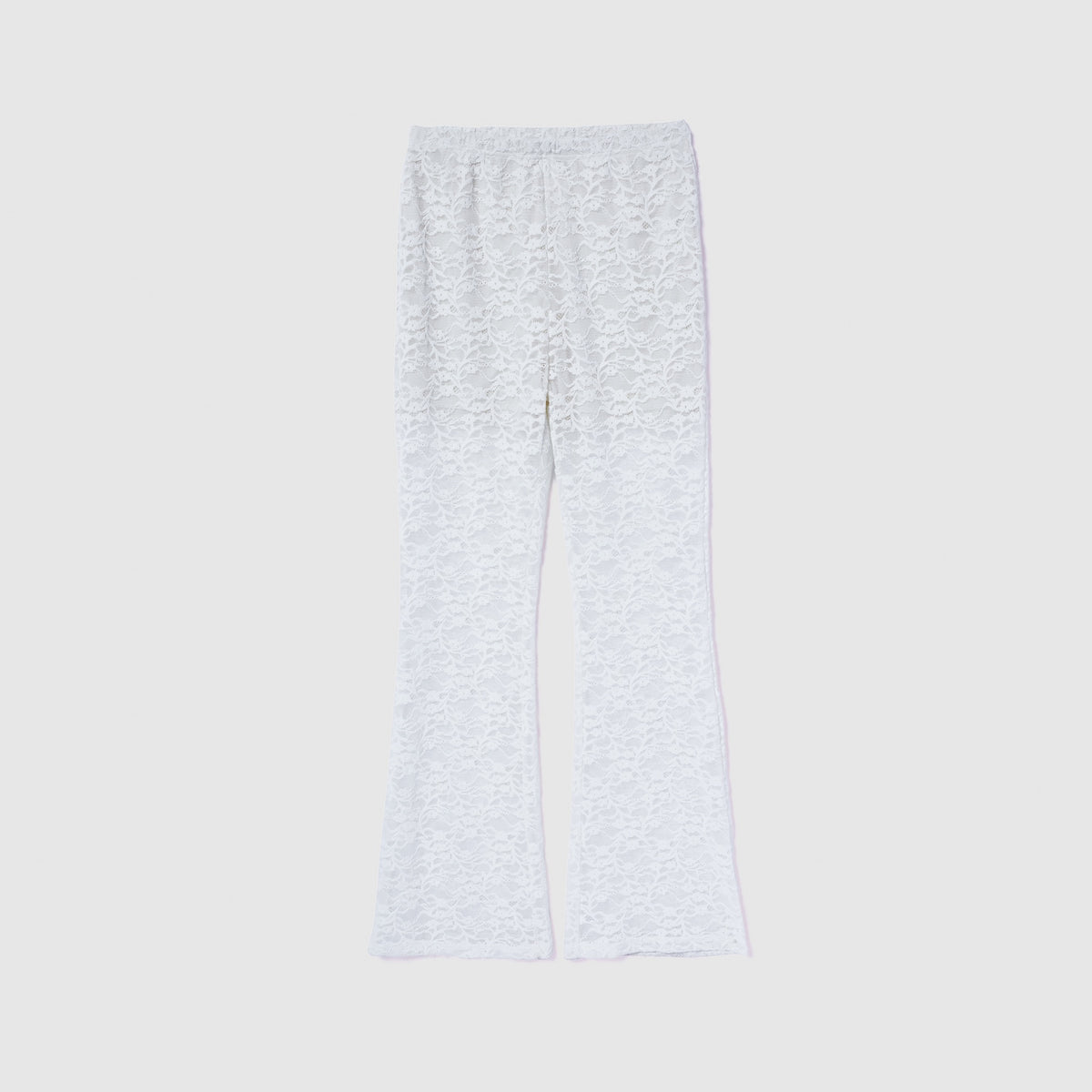 Velour Cord Lace Flare Pants