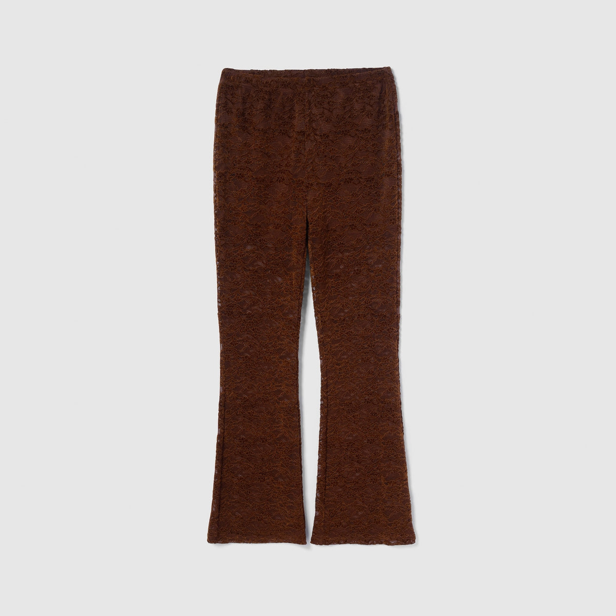 Velour Cord Lace Flare Pants