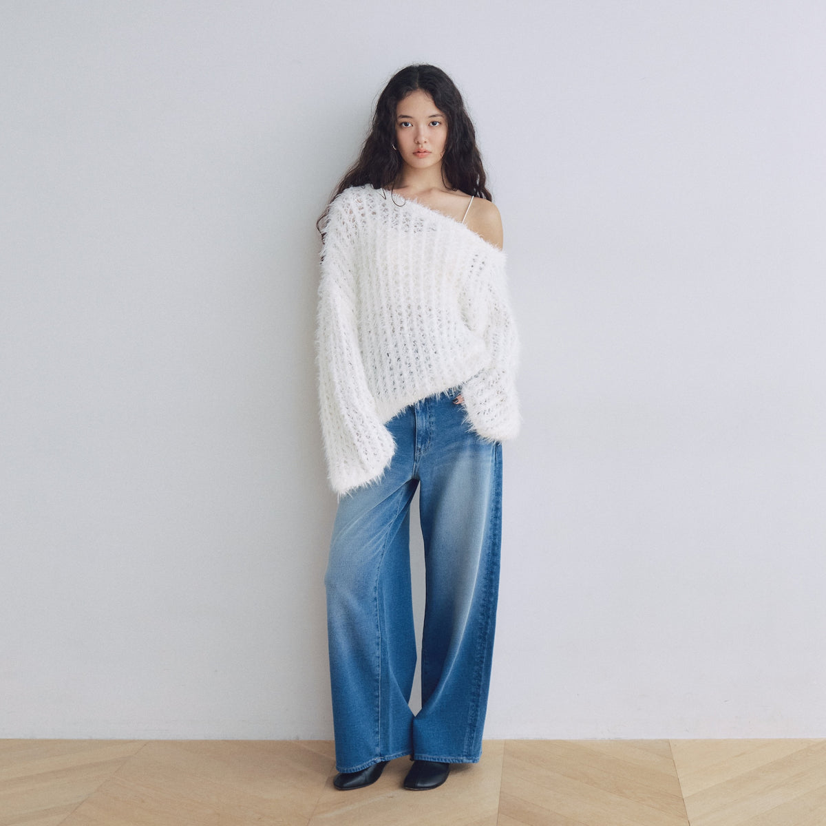 Knit Denim Straight SRN02
