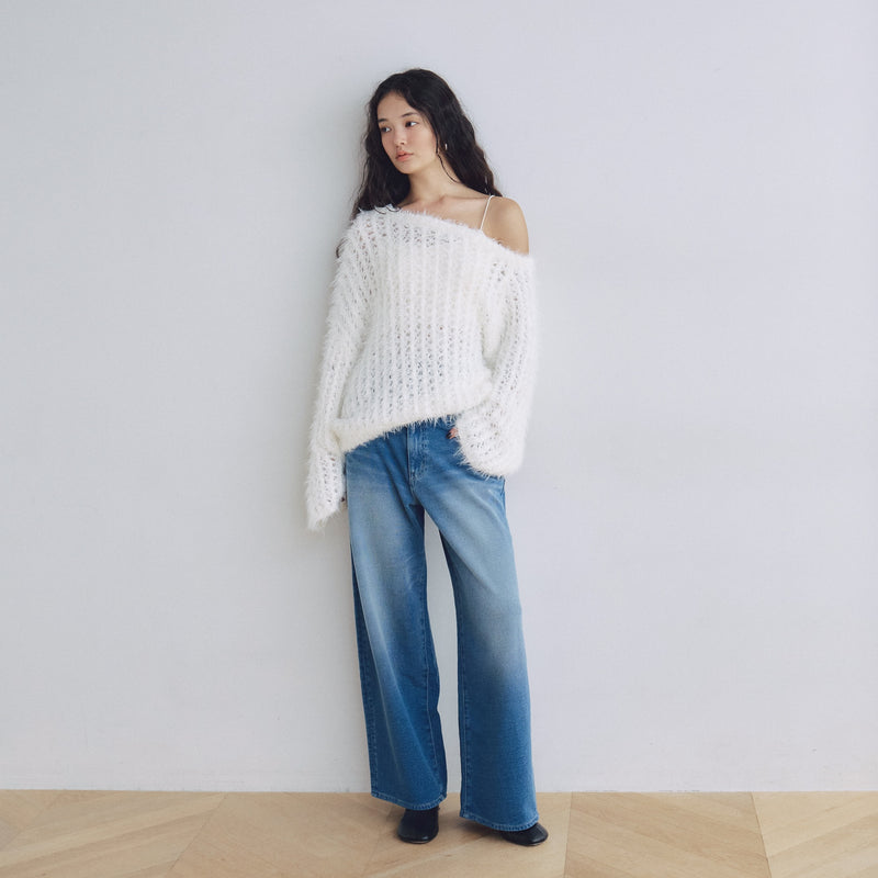 Knit Denim Straight SRN02