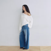 Knit Denim Straight SRN02