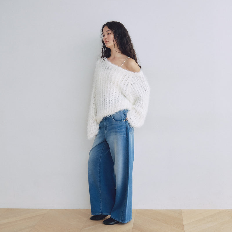 Knit Denim Straight SRN02