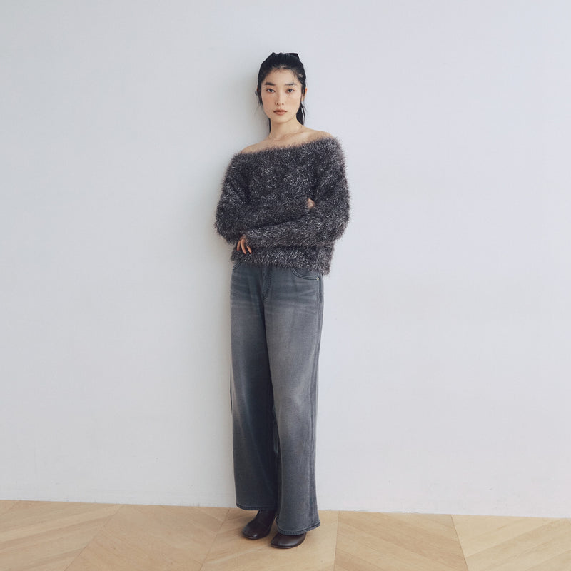 Knit Denim Straight SRN02