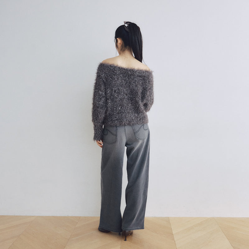 Knit Denim Straight SRN02