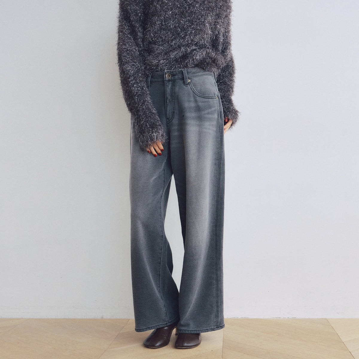 Knit Denim Straight SRN02