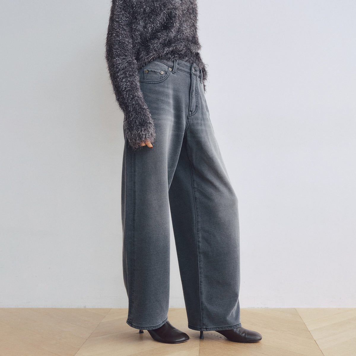 Knit Denim Straight SRN02