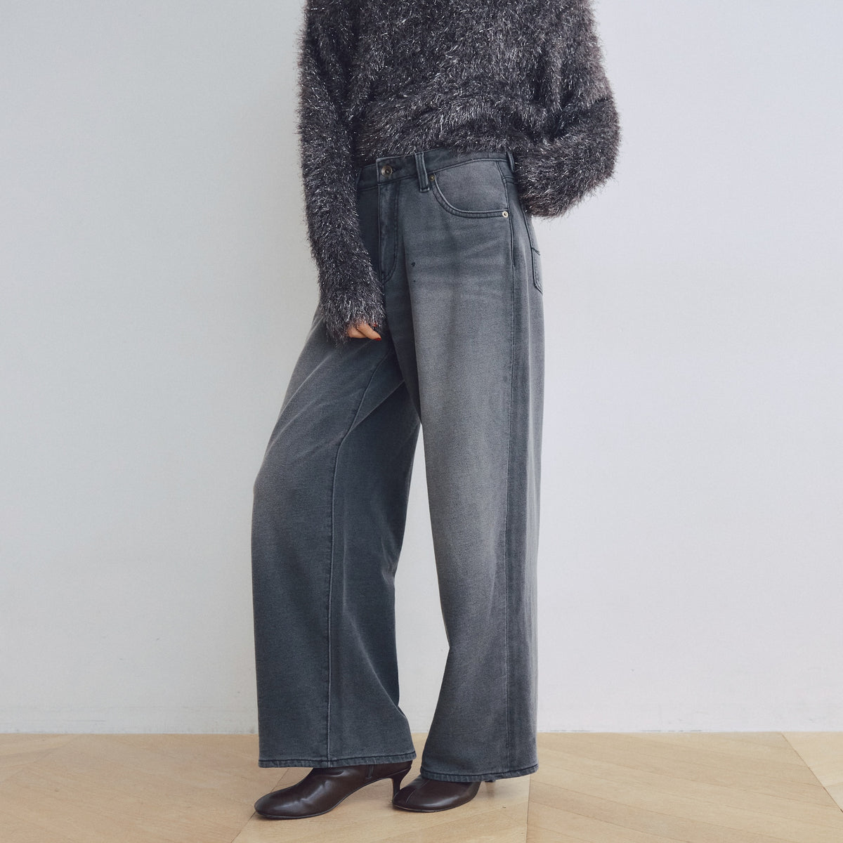 Knit Denim Straight SRN02