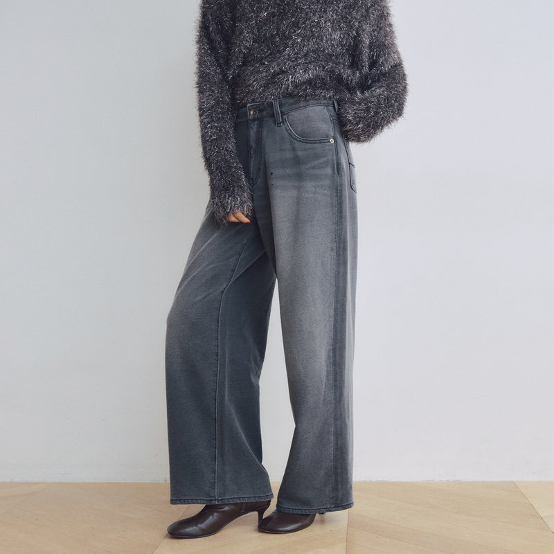 Knit Denim Straight SRN02