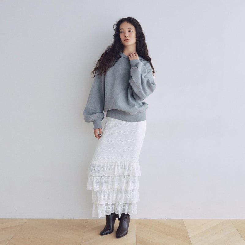 Floral Lace Frillロングスカート