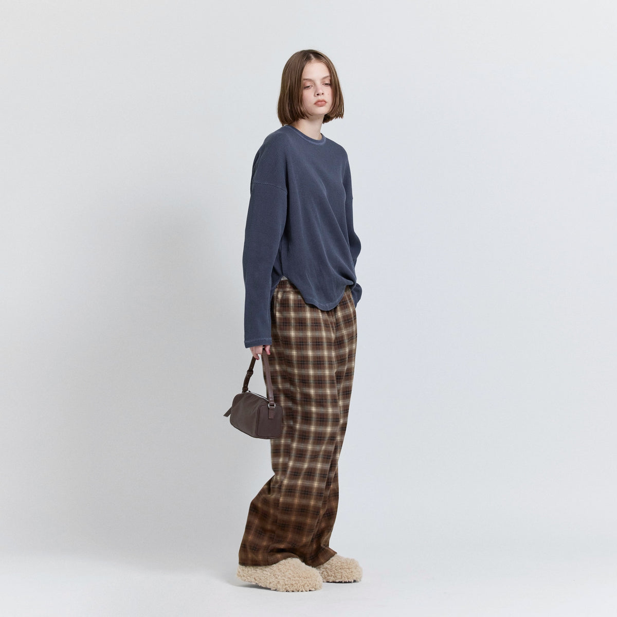 Flannel Waist Layered Pants