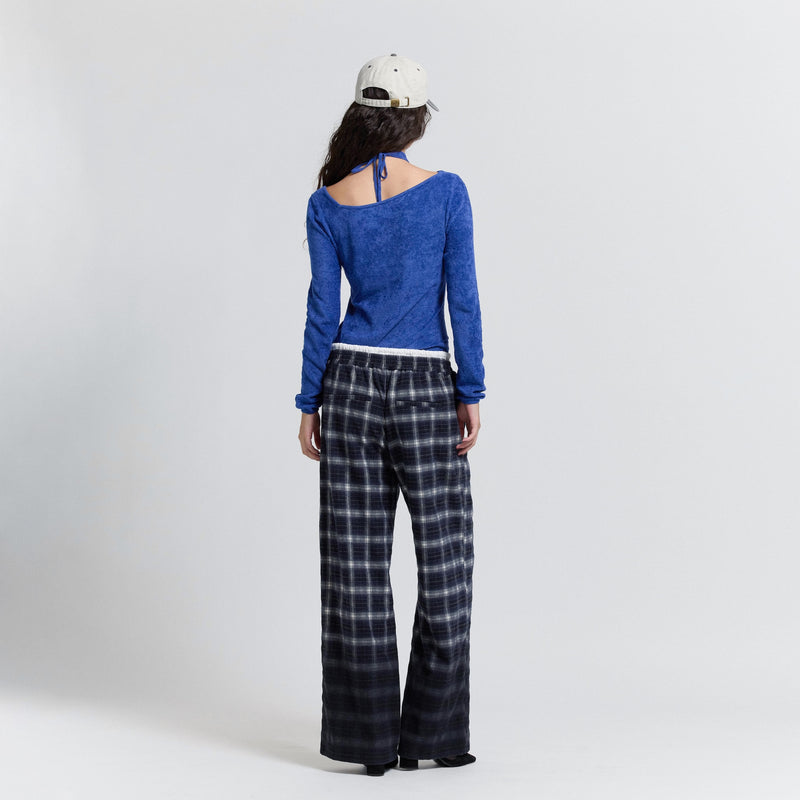 Flannel Waist Layered Pants