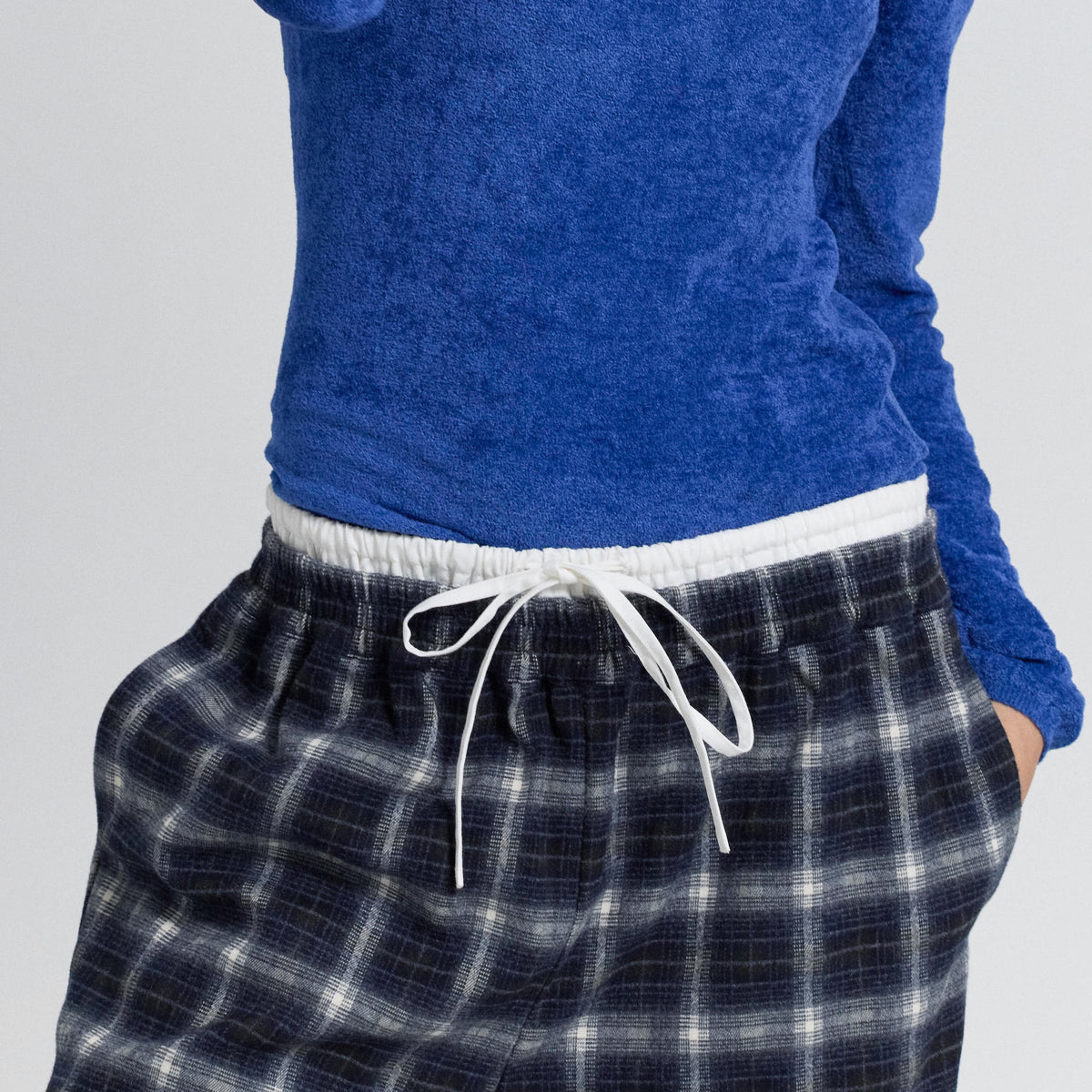Flannel Waist Layered Pants