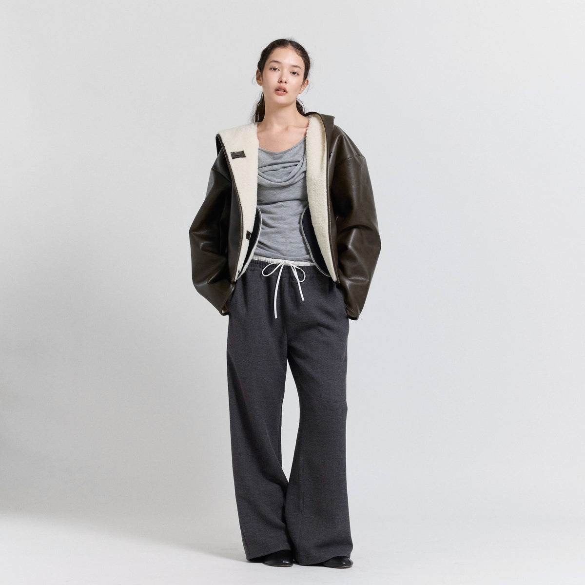 Flannel Waist Layered Pants