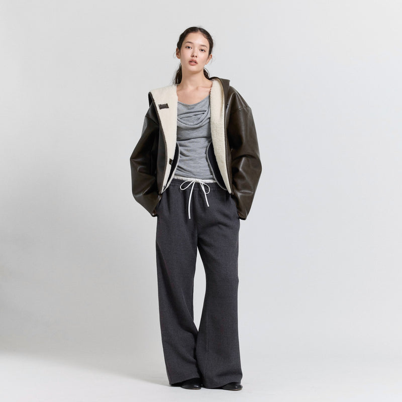 Flannel Waist Layered Pants